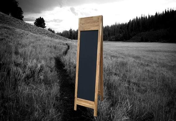 A-Skilt Gadeskilt i træ - DOBBELT A