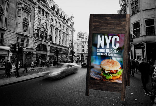 A-skilt Gadeskilt i træ - LØNSTRUP